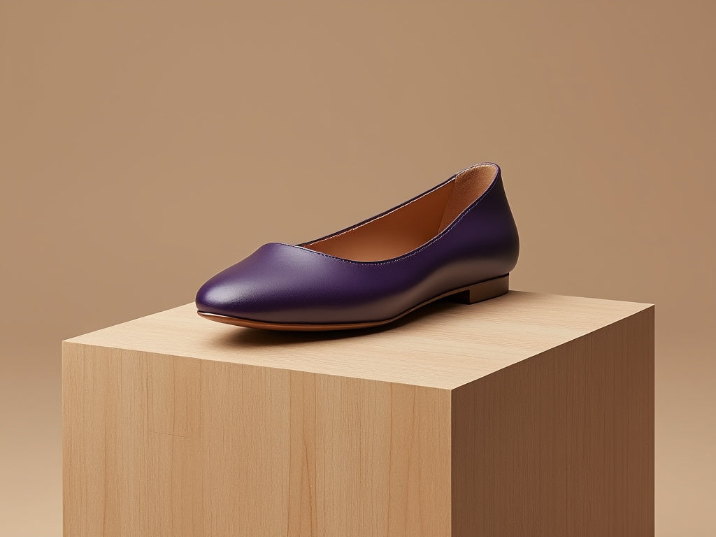 BEATRICE • Custom Fitted Bespoke Ballet Flats • PURPLE