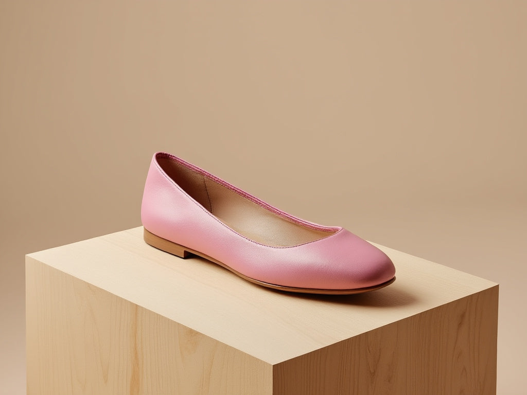 LIVIA • Custom Fitted Bespoke Ballet Flats • PINK