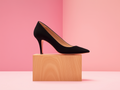 MAURA - Custom Fitted Bespoke Pumps - BLACK SUEDE